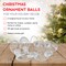 RN'D Toys Clear Fillable Ornaments - Shatterproof Transparent Plastic Craft Ornament Bulb Decorations for DIY Christmas Light Bulb Ornament Set - Pack of 24